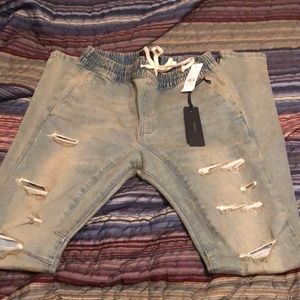 Pacsun Indigo Stacked joggers